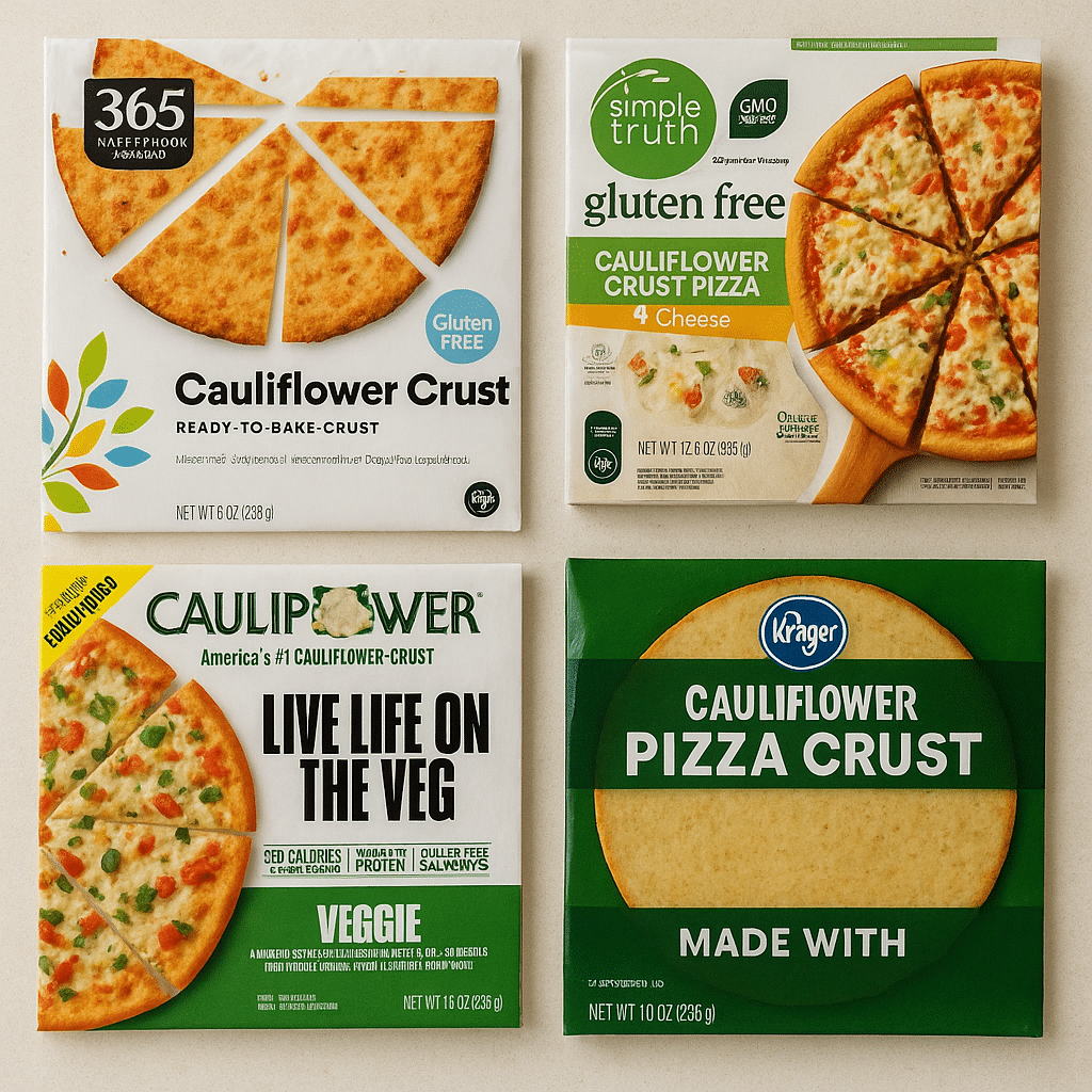  comparing store-bought cauliflower pizza crust brands